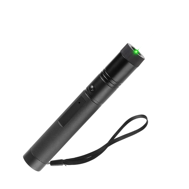 NBH DR-501 USB Laser Pointer 303 Pointer Stars Green Rechargeable Button Cell Battery Aluminum Alloy 2000m Range 2-Year Warranty