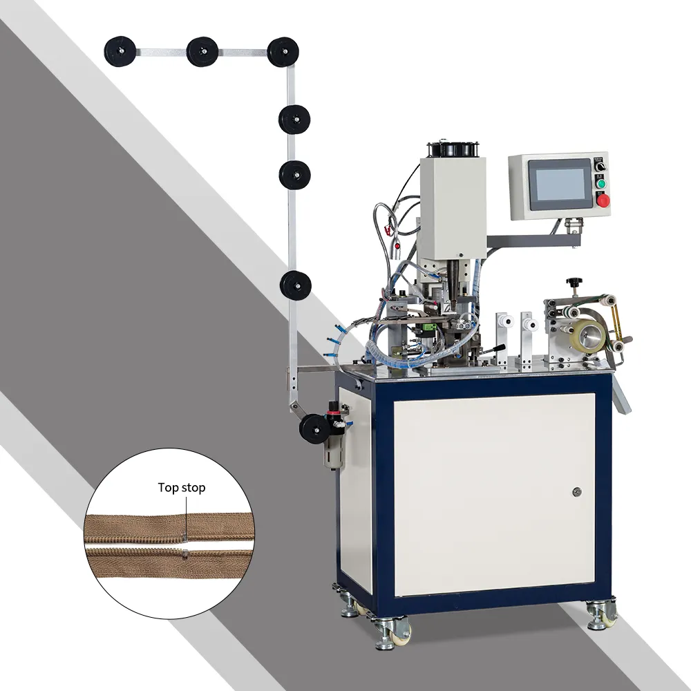 Vollautomatische Nylon Reißverschluss-Top-Zippenschließmaschine Ultraschall U-Typ Top-Zippenschließmaschine geeignet für Nylon-Abschließ Reißverschluss