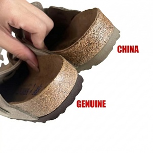 BK Birkan - Sandalias de Verano de Piel de Vacuno y Ante, Diseño de Moda, Suela Suave, Abiertas y Cómodas, para Hombre y Mujer, con EVA - Product Image 5