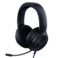 Razer-auriculares Razer Kraken X ultraligeros para videojuegos, cascos con sonido envolvente 7,1, marco de aluminio ligero, micrófono cardioide flexible