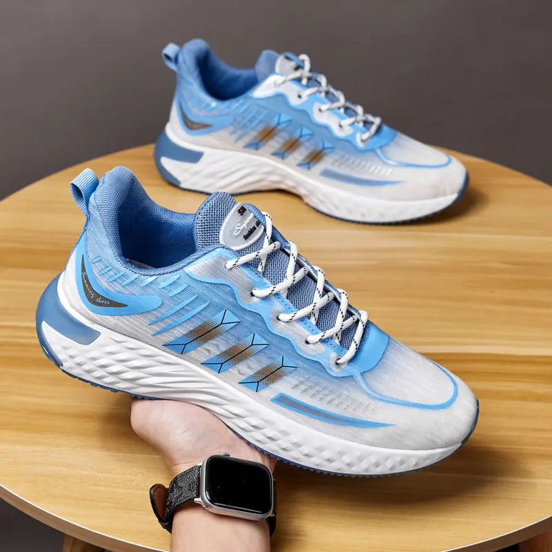2024 제품 스포츠 2023 캐주얼 워킹 니트 통기성 달리기 남성 신발 캐주얼 플랫 신발 남성 플립 플롭 도매