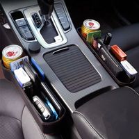 Boîte de rangement intérieure et pour l'espace entre les sièges en cuir de luxe - Accessoires de voiture de la marque Carclean
