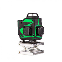 Niveau laser rotatif 4D 16 lignes 360° faisceau vert auto-nivelant horizontal et vertical pour bricolage Précision 1mm/5m