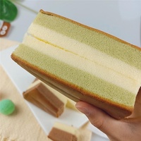 Toast frais Gâteau au chocolat Matcha Faible en calories et faible en gras Seigle Sans sucre Multi-Grain Petit déjeuner Snack Pain Desserts