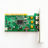 Adaptateur d'ordinateur hôte embarqué PCI à profil bas FireWire ARBOR HF-1394Ai VER.1.1 3+1 ports, 2 ports en stock