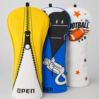 Housse de tête de club de golf en cuir OEM pour putter à lame, avec logo brodé, fabricant d'accessoires de golf