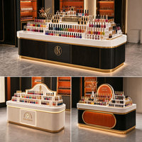 Vitrine professionnelle pour vernis à ongles, présentoir personnalisé pour vernis à ongles avec éclairage LED pour mobilier de salon de luxe