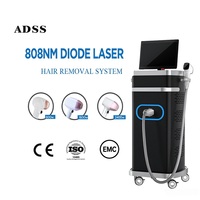 Équipement de médecine esthétique au laser diode ADSS triple longueur d'onde 755 808 1064, machine d'épilation au laser diode 808 nm à vendre