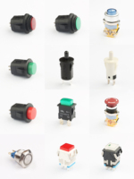 Plastik 16Mm 2pin 3A 250VAC Saklar Tombol Tekan On Off Menempel Tahan Air