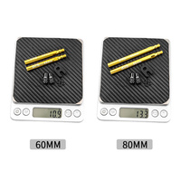 MUQZI Adaptor Katup Sepeda, Ekstensi Katup Sepeda 60Mm/80Mm dengan Alat Pelepas Inti Katup