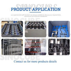 Sinocube Contenitore Pieghevole in Plastica Impilabile a 4 Vie con Apertura Frontale, Scatola Gaylord in PP Resistente al Calore, Contenitore Regolabile per Pallet - Offerta Speciale - Product Image 5