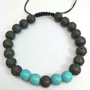 Pulsera de Piedra Natural con Cuentas de Vidrio Coloridas, Escudo de Energía Negativa, Diseño Profesional para Mayoristas, Prototipado Rápido - Product Image 3
