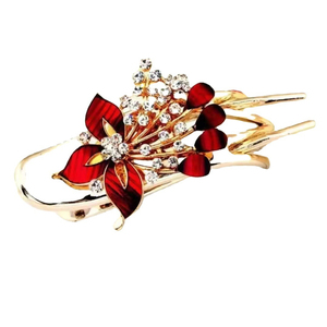 <b>Hot</b> Selling Popular Niche Design Temperament Flower Shaped Hair <b>Comb</b> Fashionable Women's Alloy Hair <b>Comb</b> Wholesale Jewelry - Product Image 6