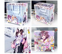 Boîtiers de PC de bureau ATX sur mesure sur le thème de l'anime, tours transparentes avec vue sur la mer, prise arrière avec ventilateurs en stock