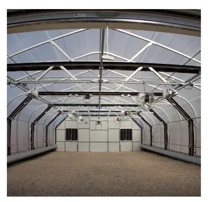 Commercial Automated Light Deprivation greenhouse with blackout Shading system Single-Span arch plastic film tun