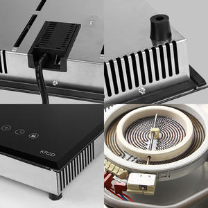 <span class=keywords><strong>Precio</strong></span> al por mayor de fábrica encimera portátil incorporada en doble quemador eléctrico 3600W Cocina de Inducción infrarroja alimentada - Product Image 6