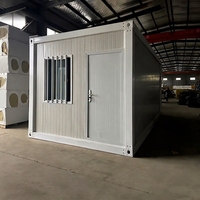 Maison conteneur préfabriquée extensible de 40/20 pieds à deux chambres pour entrepôt, abri de voiture, espace de bureau sécurisé, design contemporain