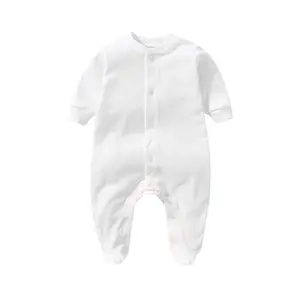 Wholesales High Quality Unisex Sublimation long Sleeve Baby Onesie Blank baby romper set