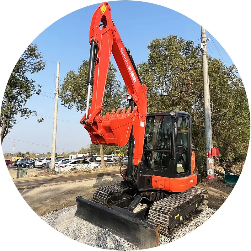 Buen rendimiento y precio 6Ton Small Kubota KX165 165 KX163 KX185 Máquina excavadora usada para la venta Bienvenido a consultar