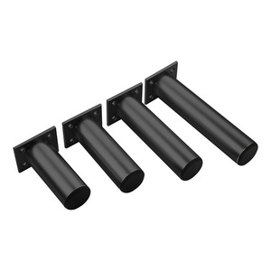 Patas de Mueble Ajustables de Aleación de Aluminio Haidibosi, Color Negro Arena y Plateado Arena, Diseño Moderno Minimalista, Fácil Instalación - Product Image 4