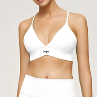 Soutien-gorge de sport ajustable style Kendall Jenner pour femme, confortable, à bretelles spaghetti, avec coussinets, sexy, pour le yoga