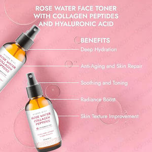 120 एमएल गुलाब जल तरल ड्रॉप कोलेजन पेप्टाइड्स महिलाओं के लिए हाइलूरोनिक एसिड आहार पूरक के साथ - Product Image 5
