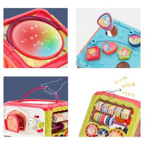 Samtoy – <span class=keywords><strong>Cube</strong></span> éducatif Montessori Musical en plastique écologique <span class=keywords><strong>6</strong></span> en 1, jouets <span class=keywords><strong>d</strong></span>'apprentissage pour enfants, cubes <span class=keywords><strong>d</strong></span>'activités pour bébés pour tout-petits - Product Image 5