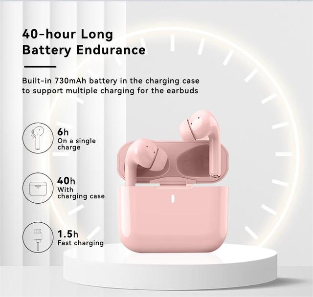 AKPods 01 Wireless Earbuds Comfortable In-Ear Sports Headphones with Qualcomm Chipset Bluetooth 5.3 Support OEM ODM