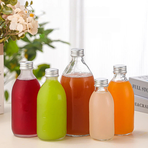 280ml 500ml Clear <strong>Glass</strong> Juice <strong>Bottle</strong> Round Beverage Water <strong>Bottle</strong> for Milk Tea Drink Custom Logo Wholesale <strong>Glass</strong> <strong>Bottle</strong> with Cap - Product Image 6