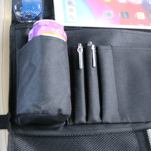 Bolsa de almacenamiento para respaldo de asiento de coche, gran capacidad, 8-11 bolsillos, tela Oxford, bolsa colgante negra para respaldo de silla, organizadores interiores para coche - Product Image 4
