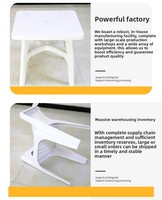 Ensemble table et chaises d'extérieur empilables en plastique, style moderne et minimaliste, résistant aux intempéries, idéal pour les stands de restauration et les festivals de bière