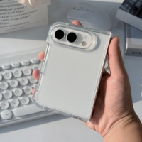 Coque arrière rigide en PC de qualité supérieure pour iPhone 18 pliable, transparente comme du cristal, résistante aux chocs