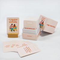 Jeu de cartes de jeu en papier avec impression personnalisée jeu de cartes flash à affirmation positive vente en gros de cartes de jeu financières pour adultes