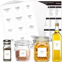 Label Perekat Tahan Air Matte Ramah Lingkungan Tahan Panas Bebas BPA untuk Deterjen Cuci Pakaian, Dapur, Kamar Mandi, Sabun Cuci Piring
