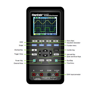 เครื่องมือทดสอบ Hantek 2D72 3 in 1 เครื่องกำเนิดสัญญาณคลื่น ดิจิตอลมัลติมิเตอร์ 2 ช่องสัญญาณ 70MHz หน้าจอ LCD ออสซิลโลสโคปแบบพกพา มัลติมิเตอร์ - Product Image 4
