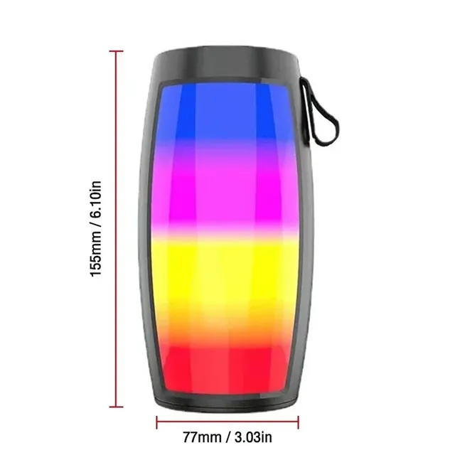 LED Lights Wireless  Speakers Home Outdoor Portable Small Speaker Subwoofer Car Audio Bass MP3 Player Sound System