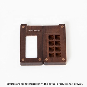 Tavolozza Portatile in Legno a 8 Scomparti, Mini Scatola per Colori da Viaggio per Acquerello - Product Image 4