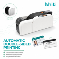 Imprimante de cartes d'identité PVC professionnelle HiTi CS-200e, imprimante de cartes haute vitesse 300 DPI avec impression recto-verso et codage de cartes intelligentes