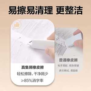 Paquete de 6 Borradores Triangulares Zhengyan Sin Polvo Para Estudiantes y Exámenes - Product Image 4