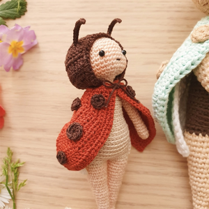 2024 personnalisation Amigurumi fleur Sprite Crochet coccinelle Crochet coccinelle Sprite <span class=keywords><strong>poupée</strong></span> - Product Image 4