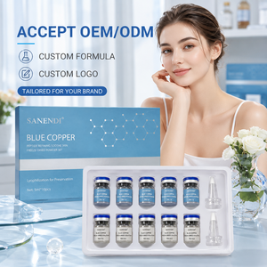 Factory Supply Copper Peptide Facial <b>Serum</b> Hydrating Repairing Skin Barrier Care Private Label OEM ODM - Product Image 1