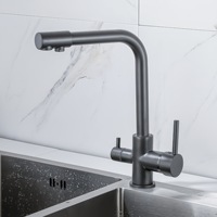 Robinet mélangeur d'évier de cuisine en acier inoxydable sans plomb, le plus vendu, pour l'eau potable