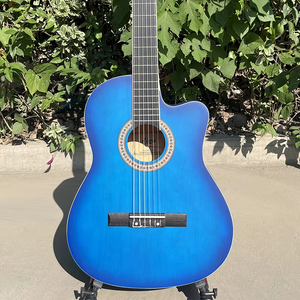 <span class=keywords><strong>Guitarra</strong></span> Clásica Aiersi <span class=keywords><strong>Popular</strong></span> para Principiantes <span class=keywords><strong>y</strong></span> Estudiantes, Color Azul, Acabado Mate, Venta al por Mayor - Product Image 1