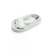 Cable de Carga USB TPE de Alta Calidad de 1M y 30 Pines con Malla Interior Protectora y Conductor de Cobre Estañado, Molde Privado para iPhone 3GS/3G/4/4S