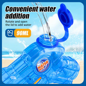 ปืนฉีดน้ำพลาสติกใส2ชิ้นของเล่นพกพาโลโก้ออกแบบได้เองสำหรับเด็กใส่กลางแจ้งในฤดูร้อน - Product Image 4