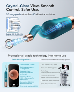 Limpiador de Oídos Visual 3 Vltra (D39R) con Tecnología Endoscópica, Cámara 4K, Iluminación LED, WiFi/BT, Enchufe Europeo - Product Image 4