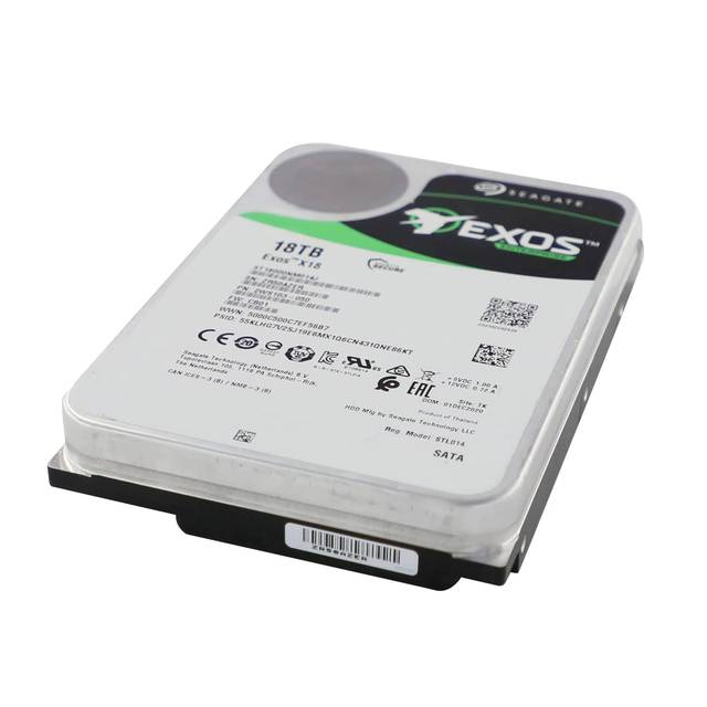 Exos X18 ST18000NM000J 18TB 3.5" SATA 6Gb/s 7200RPM 256MB Cache Enterprise Server NAS Hard Disk Drive HDD