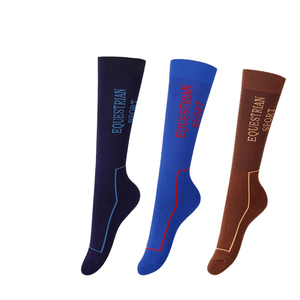 Eco Friendly Organic Cool Bamboo Fiber <b>Mens</b> Sport Horse Riding <b>Socks</b> – Custom <b>Long</b> Knee Womens <b>Sock</b> Boots Thick Equestrian <b>Socks</b> - Product Image 1