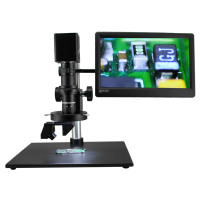 Microscope de Soudure Électrique FT-Opto FM3D0325A à Mise au Point Manuelle, Vue Latérale 3D, pour Inspection Industrielle et Réparation de Téléphones