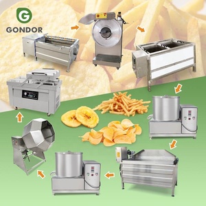 Đông Lạnh Khoai Tây 200 kg/giờ Pháp Chiên Nhà Sản Xuất Nhỏ Làm Cho Máy Tự Động Chuối Chuối Chip Dây Chuyền Sản Xuất - Product Image 1